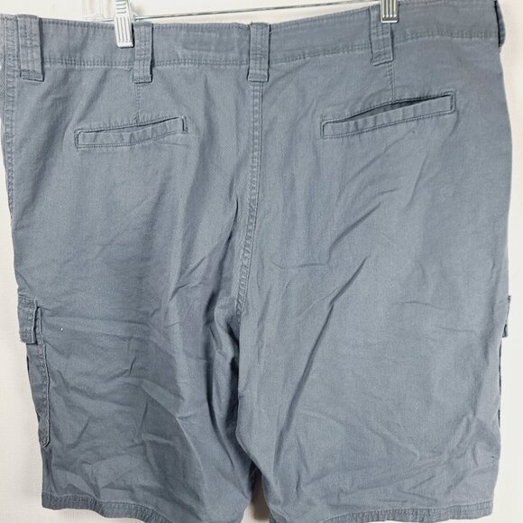 Wrangler Men's Grey Relaxed Fit Flex Above The Knee Cargo Shorts Size 40x10 - Picture 3 of 8
